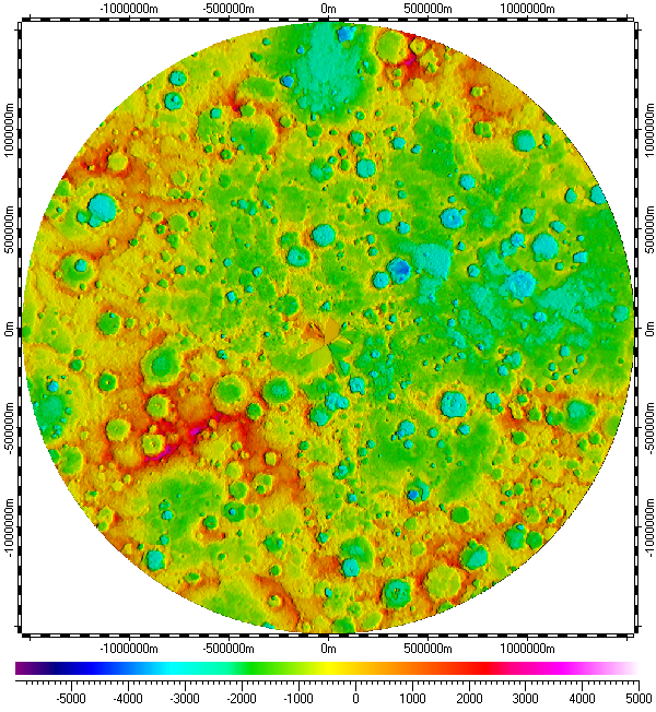 DEM of South Pole of Mercury
