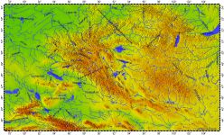 Altai Montains, topography