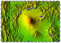 Mount Fuji, topography