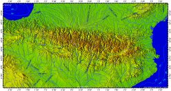 Pyrenees, topography