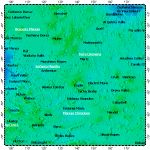 Terra Cimmeria on Mars, topography