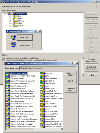 Screenshot of Spatial Aspect Map Locator