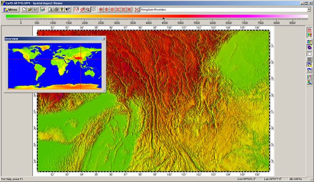 Screenshot of Spatial Aspect Viewer