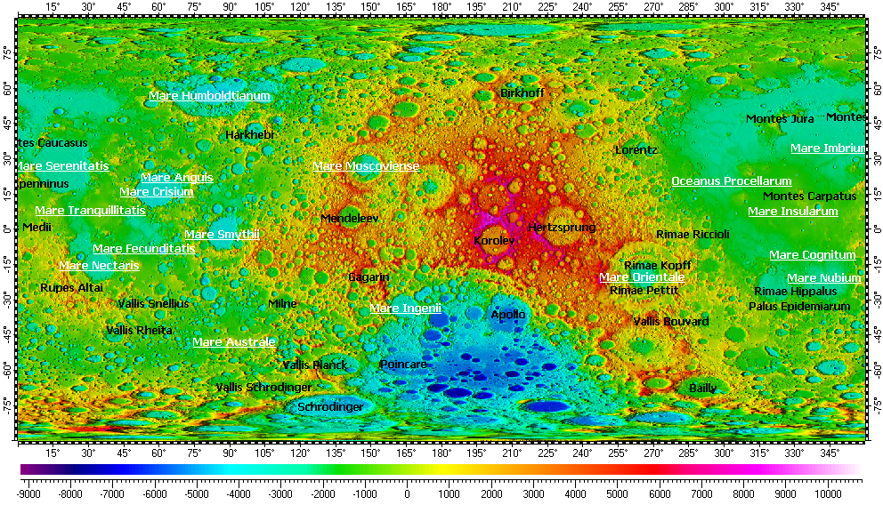 Top-level map: Moon Nomenclature